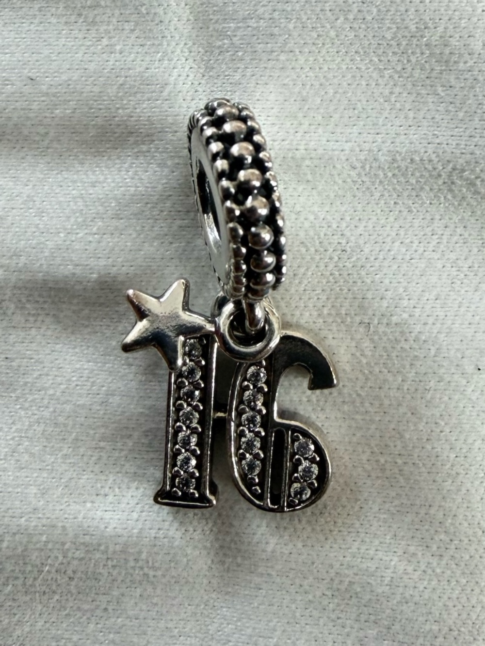 Pandora Sweet 16 Birthday Dangle Charm Sterling Silver